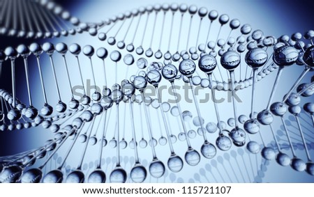 DNA Strands 3D model