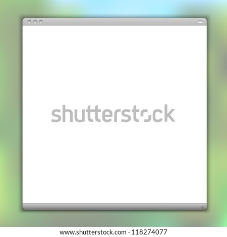Simple vector browser window