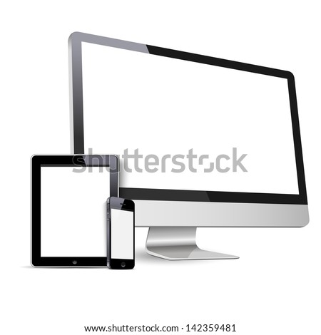 Vector set of Modern Digital devices