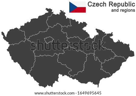 european country Czech Republic and detailed regions