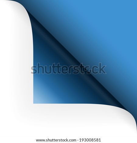 Paper - top corner - blue