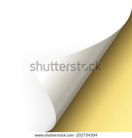 Paper - bottom corner - gold