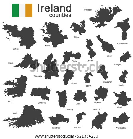 european country Ireland and counties in details