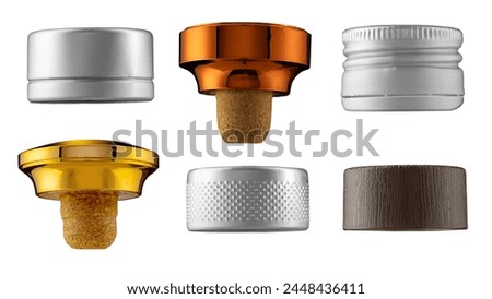 Similar – Image, Stock Photo caps in a metal bracket