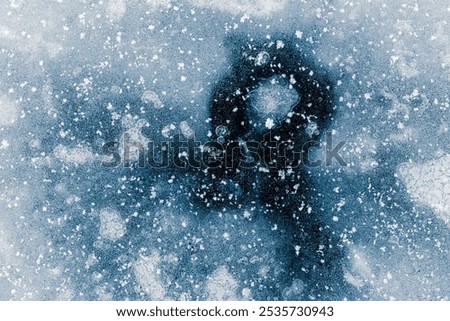 Similar – Foto Bild Eisfläche mit eingefrorenem Schilf und Schnee.