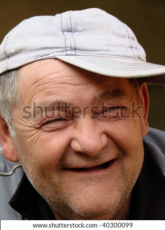 An Older Funny Man With A Cap Stock Photo 40300099 : Shutterstock