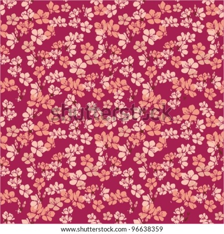 Flowers. Vector. Beautiful background decorated with small flowers.