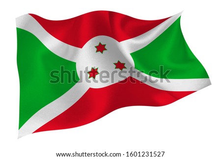  Burundi national silk flag icon