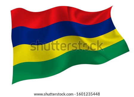 Marshall Islands national silk flag icon