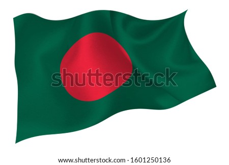 Bangladesh national silk flag icon