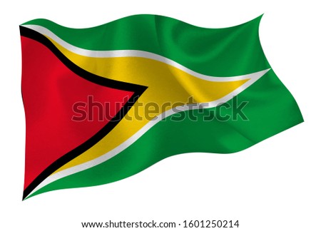  Guyana national silk flag icon