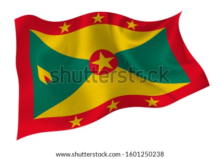 Grenada  national silk flag icon