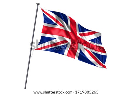 United Kingdom National flag pole icon 