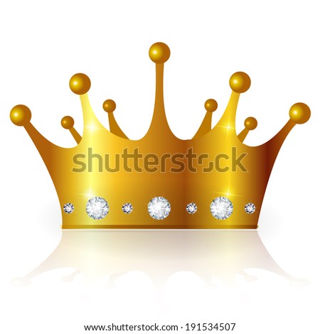 Crown Gold Crown Stock Vector Illustration 191534507 : Shutterstock