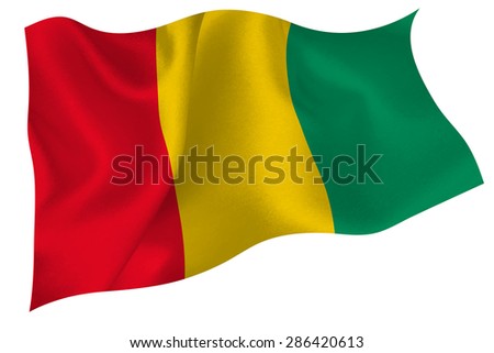 Guinea national flag flag