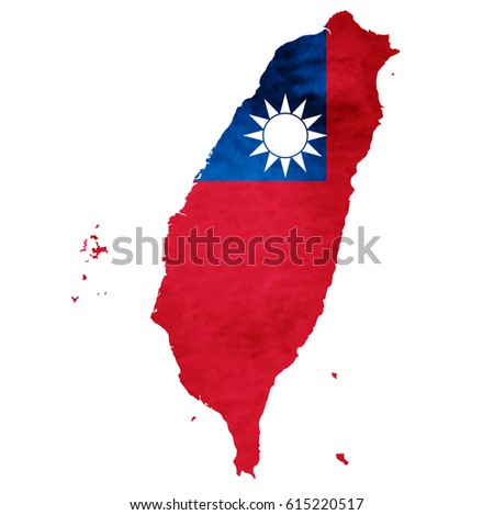 Taiwan Map National flag icon