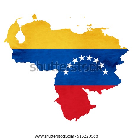 Venezuela Map National flag icon