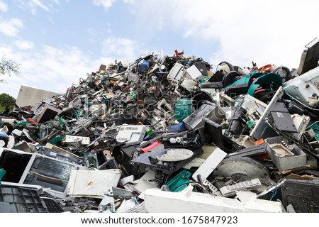 Electronic waste and garbage for recycling Foto d'archivio © 