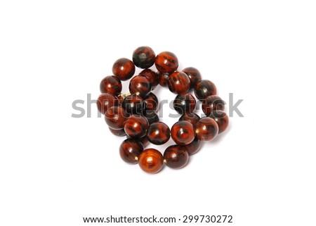beads bracelet isolated on white