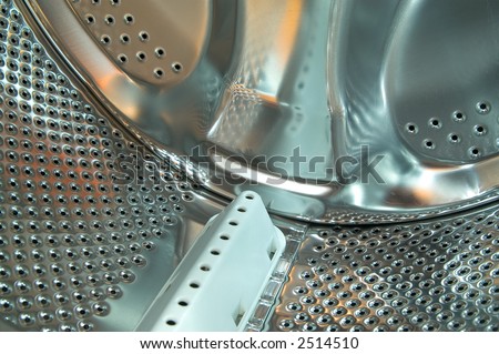 wash machine inside detail