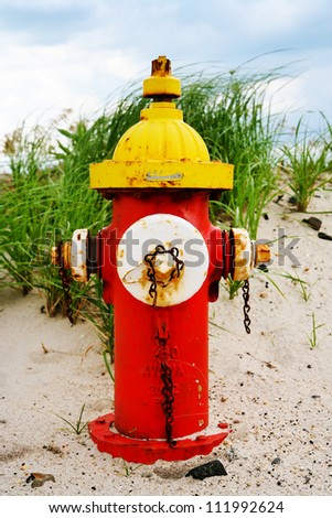 Colorful fire hydrant