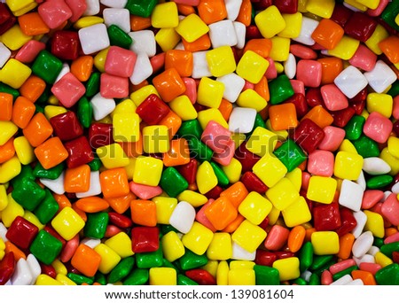 Colorful candies. Color concept. Color mosaic
