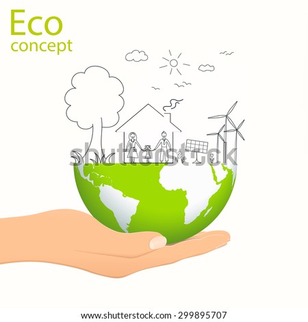 Royalty Free A Hand Holding Symbols Of Alternative 366436292 Stock Photo Avopix Com Creative Eco Green Tree Logo Vector Free