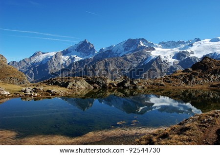 Black Lake, plateau de Paris in Alps, France This is i beautiful small lake called Black lake on the plateau de Paris in the Alps in France