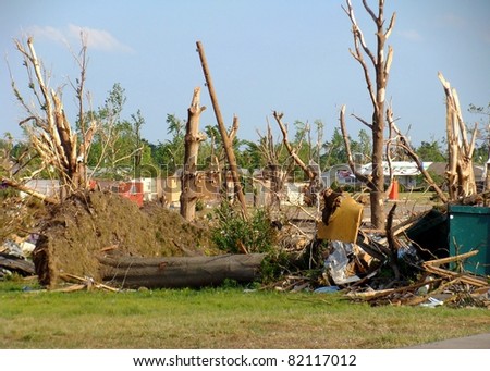 Aftermath of Joplin Missouri Tornado