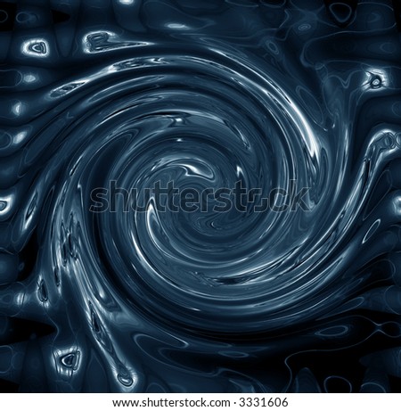 3D water swirl for background or logo etc