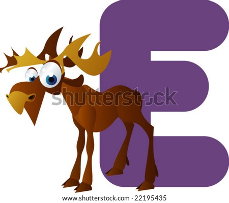 Vector Alphabet: E Is For Elk - 22195435 : Shutterstock