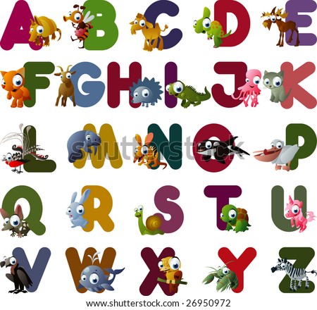 Vector Animal Alphabet - 26950972 : Shutterstock