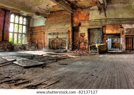 Hardwood floors. Abandoned City Methodist Church in Gary, Indiana.