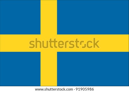 Sweden Flag Foto stock © 