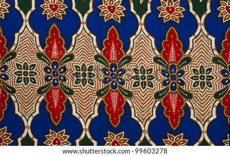 Beautiful batik patterns that become traditional clothes in Malaysia
