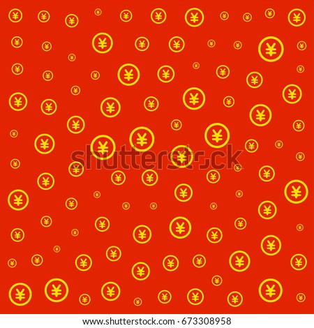 China Renminbi currency pattern illustration