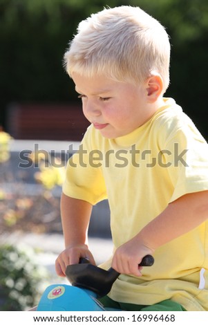 boy play outdoor