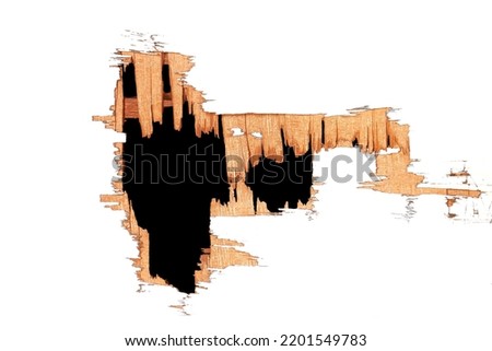 Similar – Image, Stock Photo Wooden wall with hole | Trash 2020