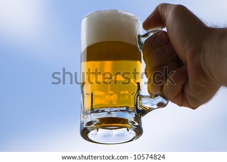 Beer - pleasure and mood Foto stock © 