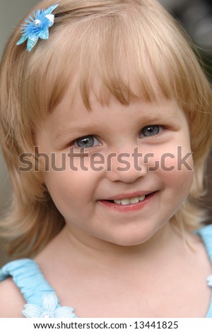 Portrait of the cheerful girl