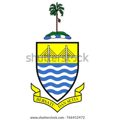 Flag and coat of arms of Penang