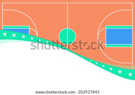 Basketball court background.