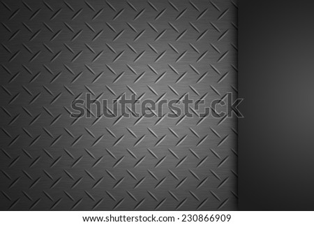 Metal grid with blank banner
