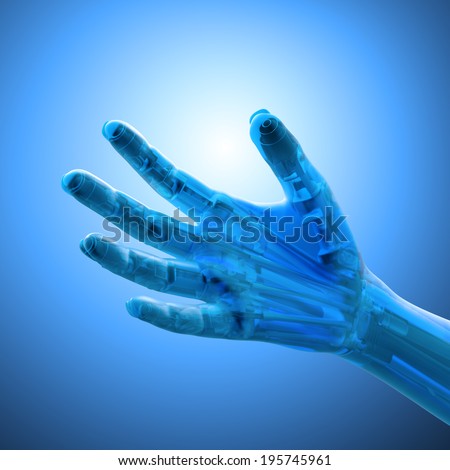 An artificial limb - prosthetics  and robotics technology concept