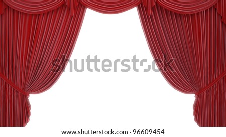 Theater or stage curtain backdrop