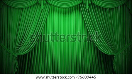 Theater or stage curtain backdrop