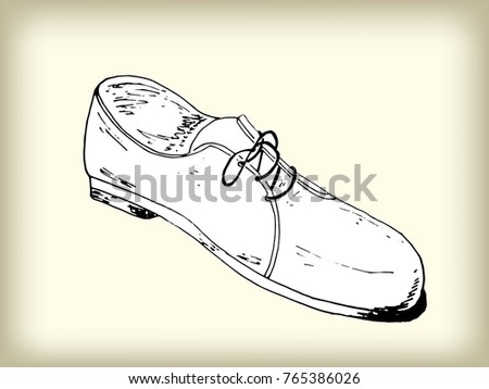 Vector Sketch Of A Mans Vintage Boot Retro Style Hipster Luxury Fashion Vector Sketch Of A Mans Vintage Boot Retro Style Hipster Luxury Fashion