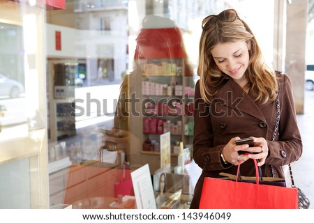 Similar – Image, Stock Photo Shop window with single legs