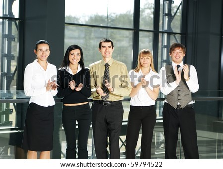 Portrait of business people in office