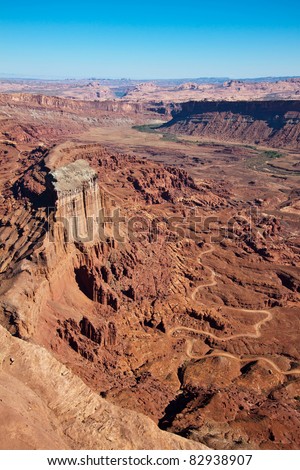 View Of Canyonlands National Park, Utah As Seen From Anticline Overlook ...